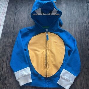 Blue and Yellow Kids Character Hoodie